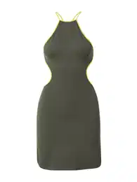 Letní šaty 'Luzia' žlutá / khaki