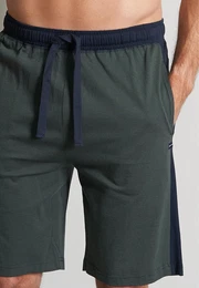 Pyjamashorts navy / dunkelgrn