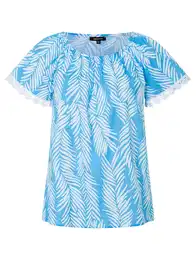 Bluza svijetloplava / bijela