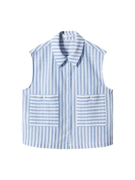 Halenka 'DOLCE' světlemodrá / bílá