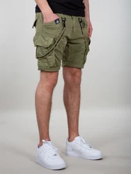 ALPHA INDUSTRIES Shorts Cargohose grün