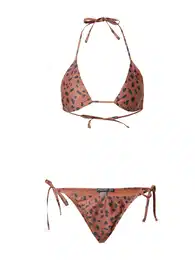 Bikiny tmavě oranžová / černá