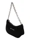 Juicy Couture Torba za čez ramo ''''Kabelo''''  črna / srebrna
