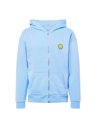 Sweatjacke hellblau / gelb