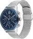 TOMMY HILFIGER Uhr marine / silber