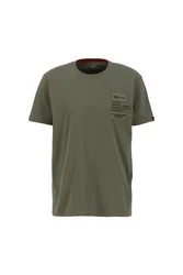 ALPHA INDUSTRIES Shirt T-Shirt oliv/dunkelgrün/schwarz
