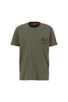 ALPHA INDUSTRIES Shirt T-Shirt oliv/dunkelgrün/schwarz