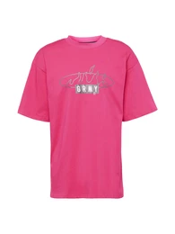 T-Shirt 'CLOVEN TONGUES' anthrazit / magenta / wei