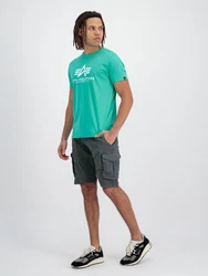 ALPHA INDUSTRIES T-Shirt grn/wei
