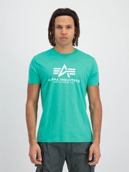 ALPHA INDUSTRIES T-Shirt grn/wei