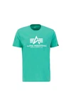 ALPHA INDUSTRIES T-Shirt grn/wei