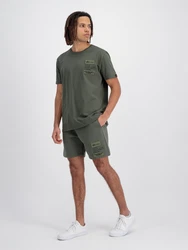 ALPHA INDUSTRIES Shirt T-Shirt oliv/dunkelgrün/schwarz