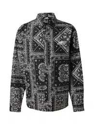 Košile 'Emin' černá / bílá