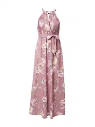 Šaty 'Rosie' světle žlutá / starorůžová / bílá