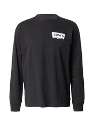 LEVI'S Shirt 'Relaxed Long Sleeve Graphic Tee' hellblau / schwarz / weiß