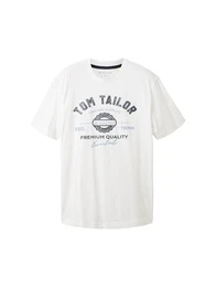T-Shirt marine / hellblau / wei