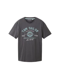 T-Shirt trkis / hellgrau / dunkelgrau