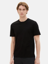 TOM TAILOR T-Shirt Basic T-Shirt (2-tlg) (6358) schwarz