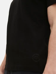 TOM TAILOR T-Shirt Basic T-Shirt (2-tlg) (6358) schwarz