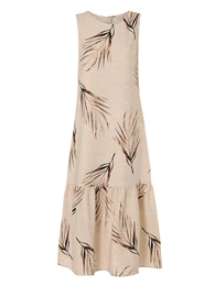 Šaty 'Daria' béžová / hnědá / černá