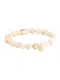 MOSUO JEWELLERY Náramek  zlatá / krémová
