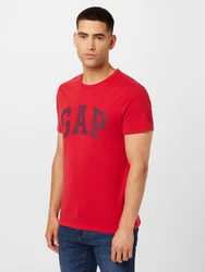 GAP T-Shirt cranberry/schwarz
