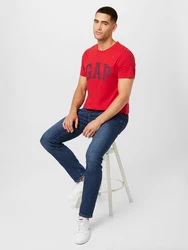 GAP T-Shirt cranberry/schwarz