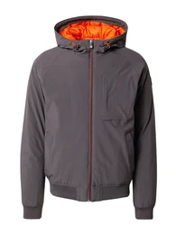 Jacke dunkelgrau / neonorange