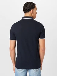 Jack & Jones Poloshirt JJEPAULOS POLO SS NOOS navy/weiß