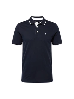 Jack & Jones Poloshirt JJEPAULOS POLO SS NOOS navy/weiß Jack & Jones Poloshirt JJEPAULOS POLO SS NOOS navy/weiß