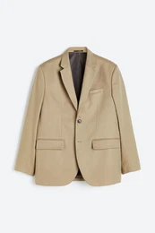 H&M Einreihiges Sakko Relaxed Fit Beige, Blazers in Größe 44