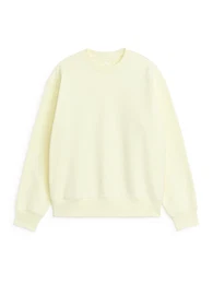 Arket Legeres Sweatshirt Hellgelb, Sweatshirts in Größe XS. Farbe: Light yellow
