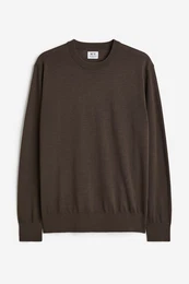 H&M Pullover aus Wollmischung in Regular Fit Braun Größe XS. Farbe: Brown