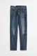 H&M Freefit Slim Jeans Dunkelblau, Skinny in Größe 28/32. Farbe: Dark denim blue