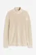 H&M Rollkragenpullover Regular Fit Hellbeige in Größe XXXL. Farbe: Light beige 002