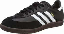 Herren Fußballschuh Samba Low-Top Sneakers, Schwarz (Black/running White Footwear), 43 1/3 EU