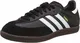 adidas Herren Fußballschuh Samba Low-Top Sneakers, Schwarz (Black/running White Footwear), 43 1/3 EU