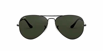 Ray Ban Unisex Aviator Large Metal Sonnenbrille MOD. 3025 Grau/Grau Grün