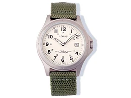 Lorus Watches Herren-Armbanduhr Titan Analog Quarz Nylon RXD425L8