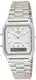 Casio Collection Herren Analog/Digital Quarz mit Edelstahlarmband – AQ-230A-7BMQYES, Silber (Zifferblatt: Weiß)