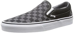 Unisex-Erwachsene Classic Slip-On Low-Top, Schwarz ((Checkerboard) black/pewter), 42 (EU)