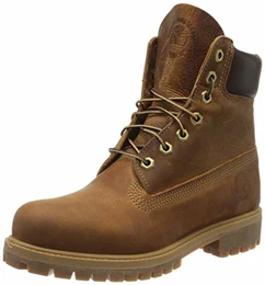 Timberland Herren Heritage 6 Inch Premium Schnürstiefel, Braun Medium Brown Nubuck, 43 EU