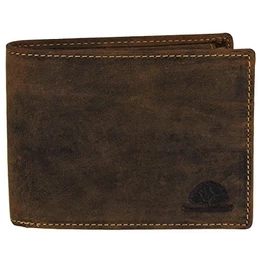 Green Burry Vintage Geldbörse 1705, Braun, 9,5 x 12 x 2,5 cm