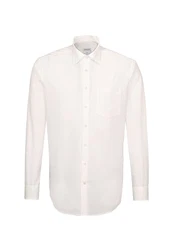 Seidensticker Herren Business Hemd Regular Fit Langarm offwhite