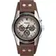 Fossil Herren Chronograph Quarz Uhr mit Leder Armband CH2565