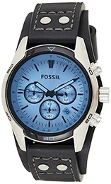 Herren Chronograph Quarz Uhr mit Leder Armband CH2564