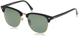 Herren Clubmaster Rb3016 901/58-51 Sonnenbrille, Schwarz (Black), One Size