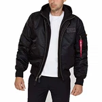 Alpha Industries Herren Fliegerjacke MA-1 D-Tec Schwarz