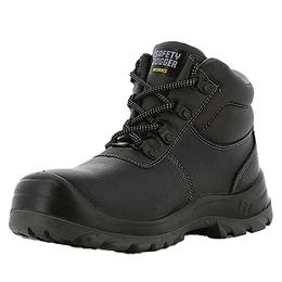mit Stahlkappe Herren Leicht - S3 / S1P Arbeitsschuh für Damen, Rutschfeste Pannensichere Stahlsohle, Stoßdämpfender, Wasser- und Ölabweisender Sicherheitsstiefel, 43 EU Bestboy Schwarz