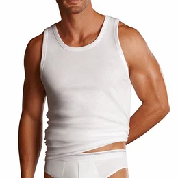 Herren, Modern Classic A-Shirt 2er-Pack, 18502728, Weiß / Weiß, M/5